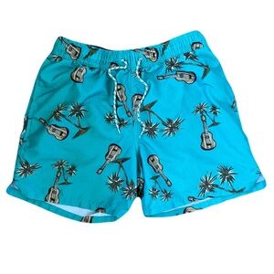 Men’s Goodfellow Hawaiian Print Bathing Suit - Size M